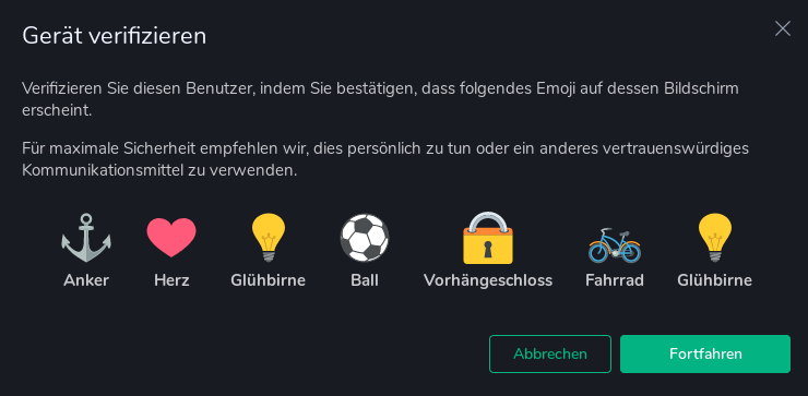 Beispiel Verifizierung